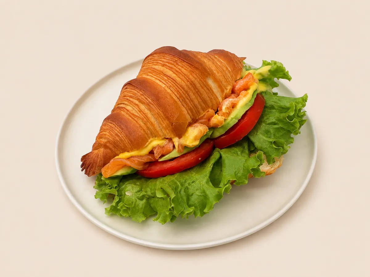 Croissant cu Somon